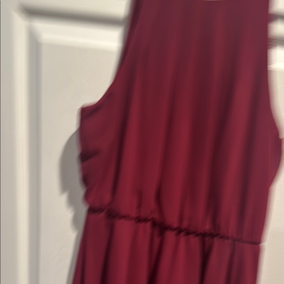 Burgundy Sleeveless Dress - Picture 5 of 6